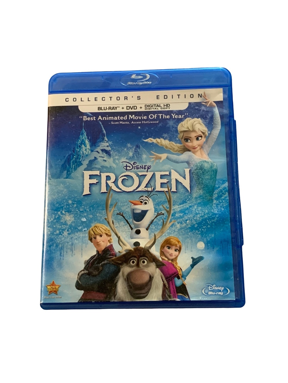 Disney Frozen Collector's Edition Blu-ray + DVD 2-Disc Set Slipcover PG